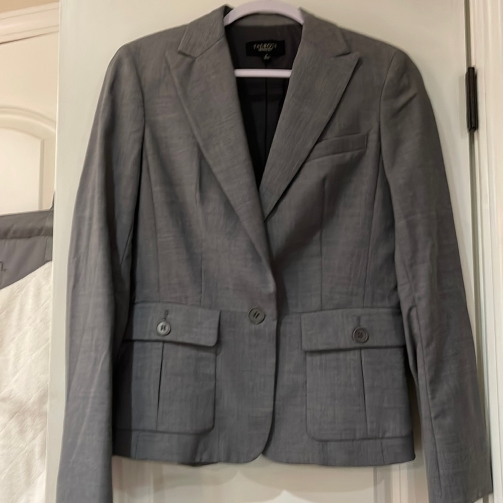 Talbots lined gray jacket. Size 4